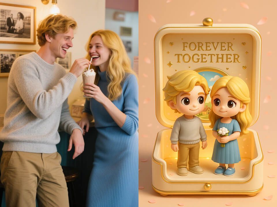 After Chibi Couple Jewelry Box